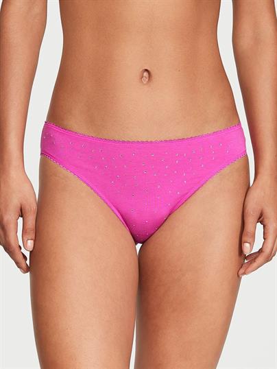 Esnek Pamuklu Scatter Işıltılı Bikini Külot