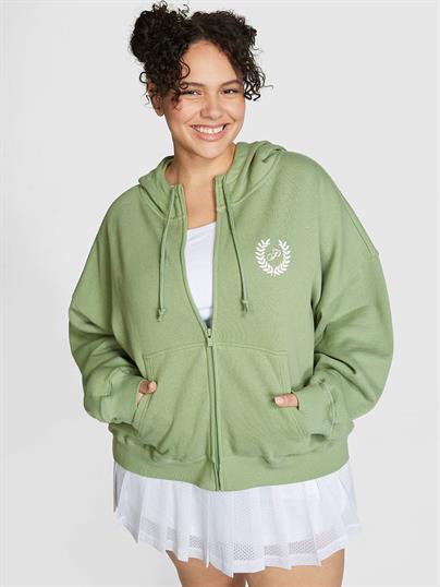 Everyday Fermuarlı Kapüşonlu Rahat Sweatshirt
