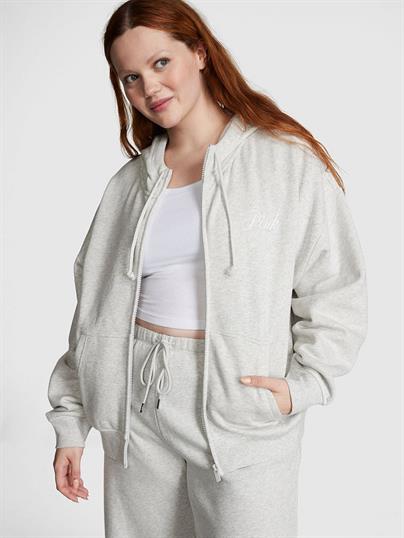 Everyday Fermuarlı Kapüşonlu Rahat Sweatshirt
