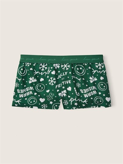 Flanel Boxer Şort Pijama