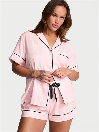 Flannel Şortlu Pijama Takımı