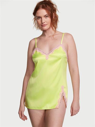 Fun & Flirty Saten Dantelli Mini Gecelik