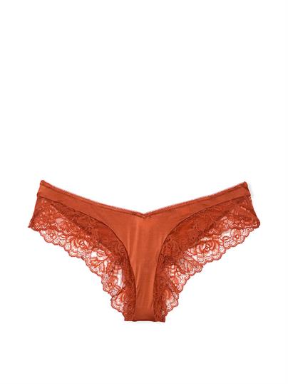 Gül Dantelli Derin Bacak Kesim Cheeky Külot