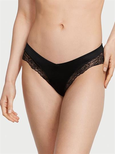 Gül Dantelli Derin Bacak Kesim Cheeky Külot
