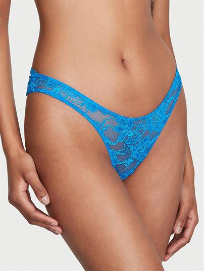 Işıltılı Askılı Cut-Out Detaylı Dantelli Brazilian Külot
