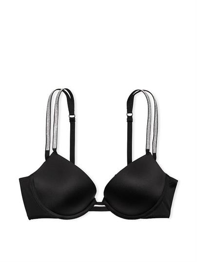Işıltılı Çift Askılı Push-Up Sütyen