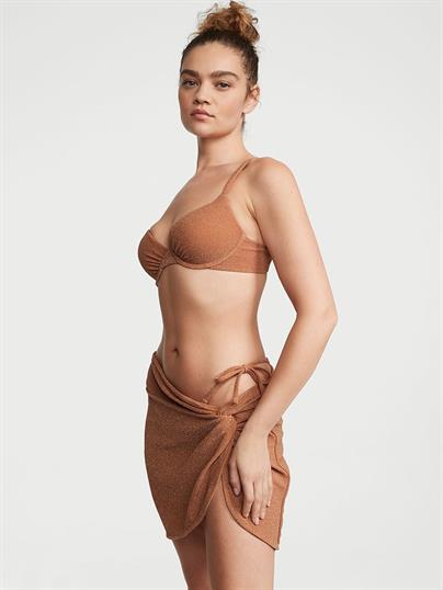 Işıltılı Icon Push-Up Bikini Üstü