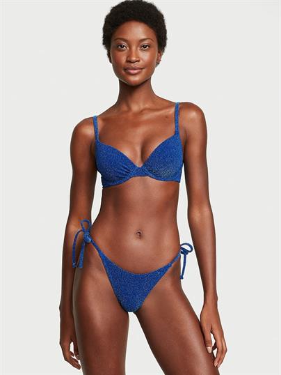 Işıltılı Icon Push-Up Bikini Üstü