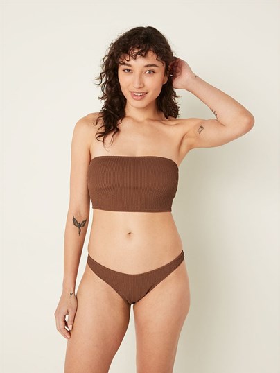 KRİNKLE BANDEAU BİKİNİ ÜSTÜ