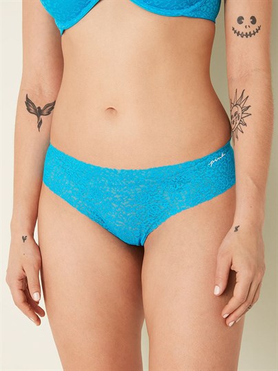 LAZER KESİM YUMUŞAK DANTELLİ TANGA