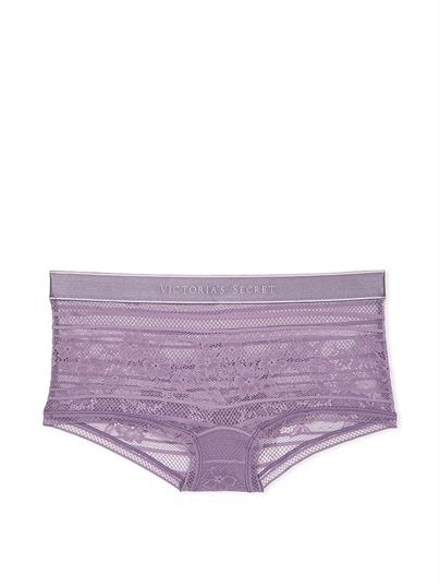 Logolu Dantelli Boyshort Külot