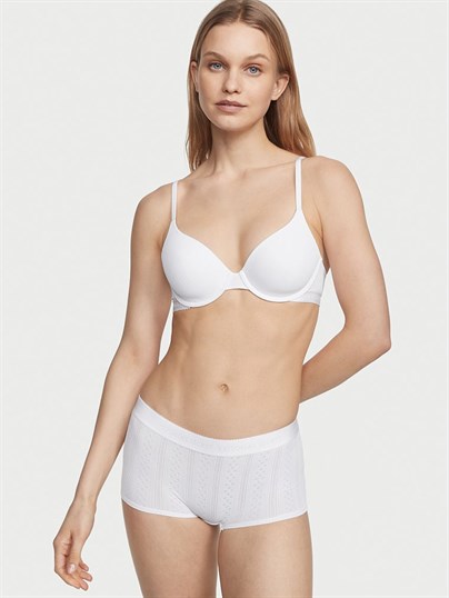 Logolu Pointelle Shortie Külot