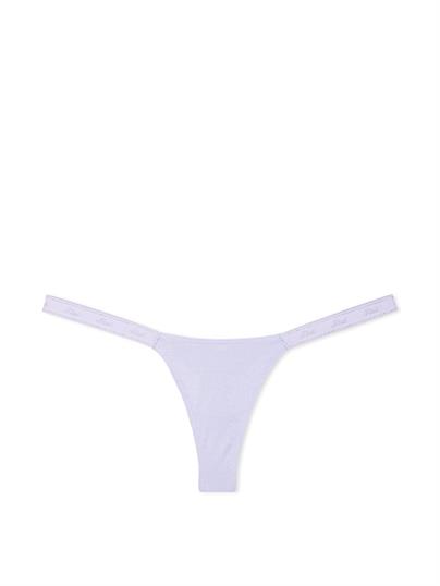 Mikro Logo Detaylı Işıltılı Tanga