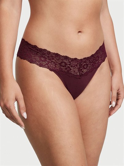 Posey Beli Dantelli Pamuklu Tanga