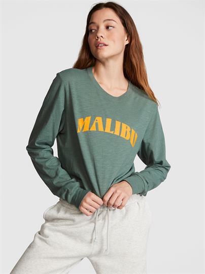 Premium Pamuklu Crop Uzun Kollu Tişört
