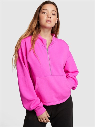 Premium Yarım Fermuarlı Polar Sweatshirt