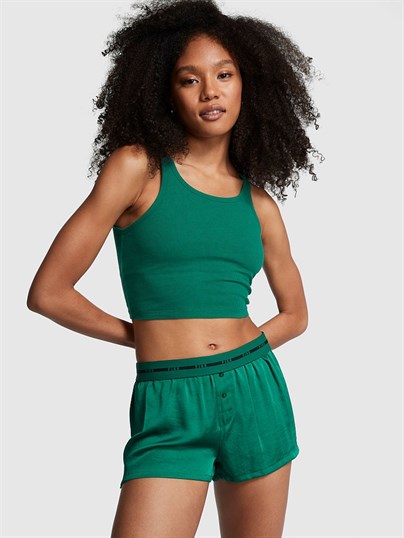 Saten Pijama Boxer
