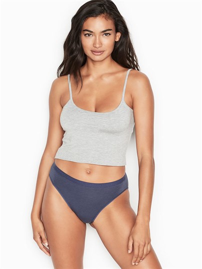 Stretch Cotton High-leg Brief Panty