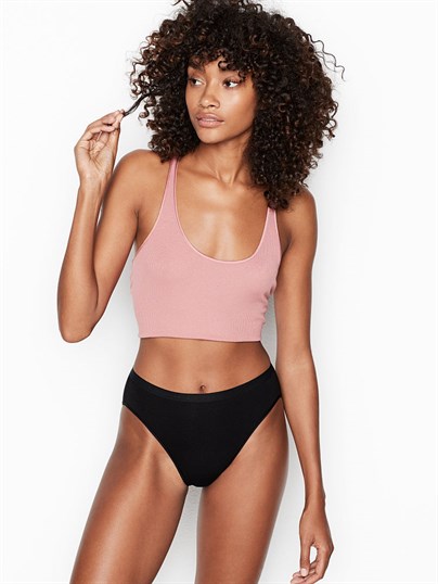 Stretch Cotton High-leg Brief Panty