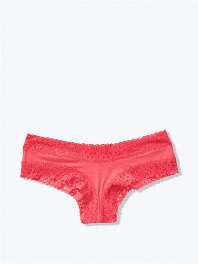 Victoria's Secret Esnek Pamuklu Bel Kısmı Dantelli Cheeky Külot