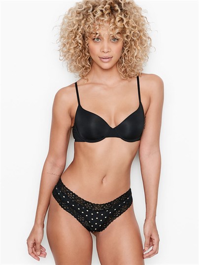 Victoria's Secret Esnek Pamuklu Bel Kısmı Dantelli Cheeky Külot