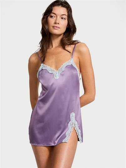 Tease Saten Dantelli Mini Gecelik