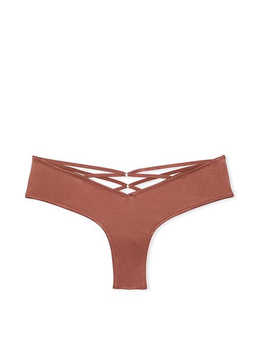 Arkası Askılı Derin Bacak Kesim Cheeky Külot