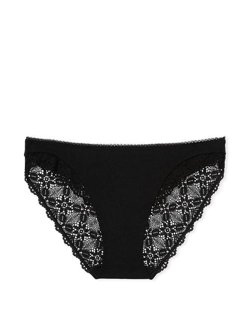 Arkası Dantelli Esnek Pamuklu Bikini Külot