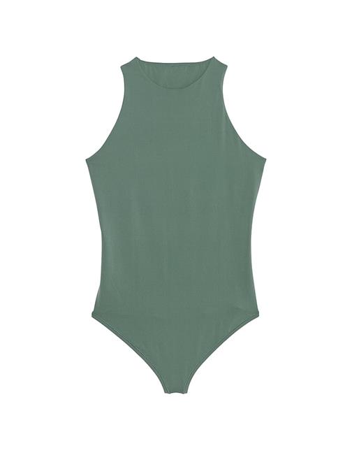 Base Dik Yaka Esnek Bodysuit