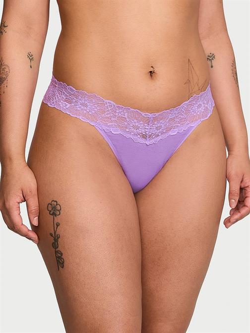 Beli Dantelli Pamuklu Tanga