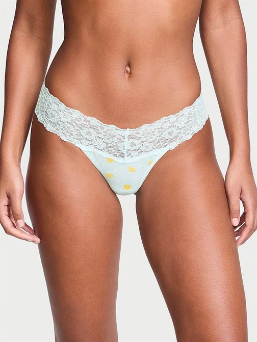Beli Dantelli Pamuklu Tanga