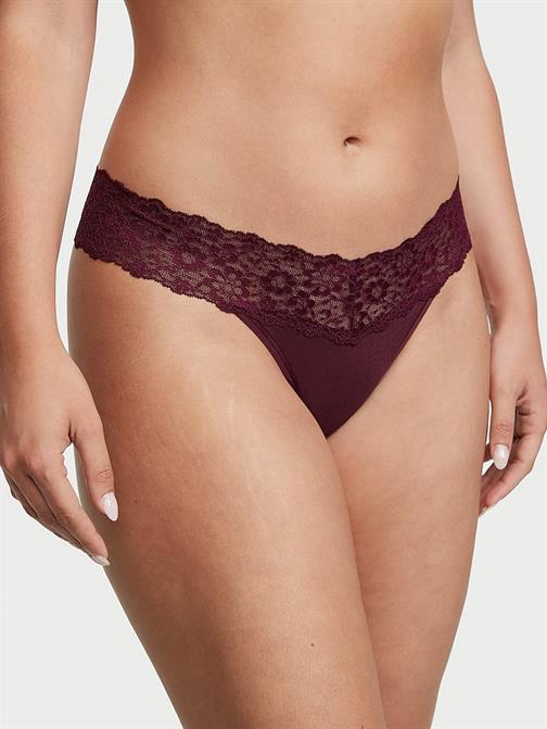 Beli Dantelli Pamuklu Tanga