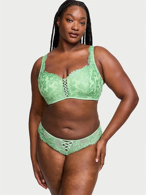 Boho Çiçek İşlemeli Brazilian Külot