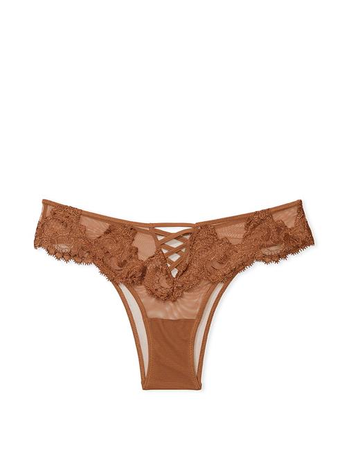 Boho Çiçek İşlemeli Brazilian Külot