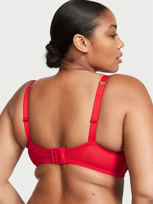 Bombshell 2 Beden Büyük Gösteren Dantelli Işıltılı Askılı Push-Up Sütyen