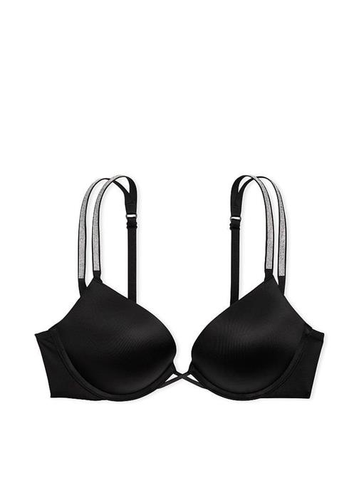 Bombshell 2 Beden Büyük Gösteren Işıltılı Çift Askılı Push-Up Sütyen