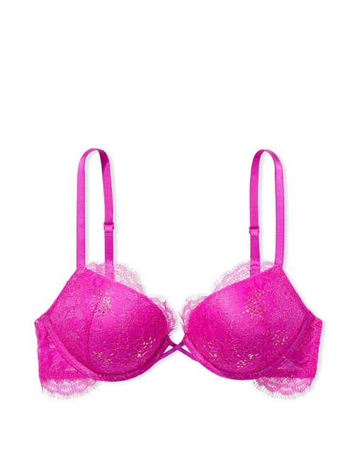 Bombshell 2 Beden Büyüten Dantelli Işıltılı Push-Up Sütyen