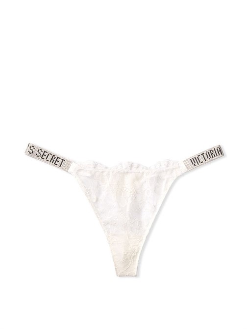 Bombshell Işıltılı Askılı Dantel Tanga Külot