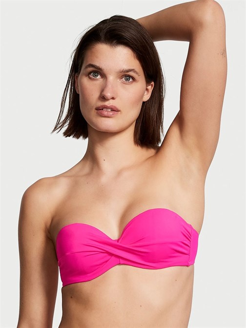 Büzgülü Askısız Bikini Üstü