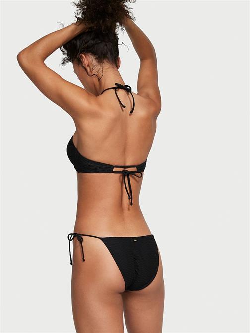 Büzgülü Bağlama Detaylı Bikini Üstü
