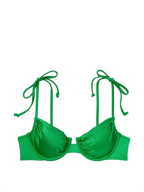 Büzgülü Işıltılı Balenli Ayarlanabilir Bikini Üstü