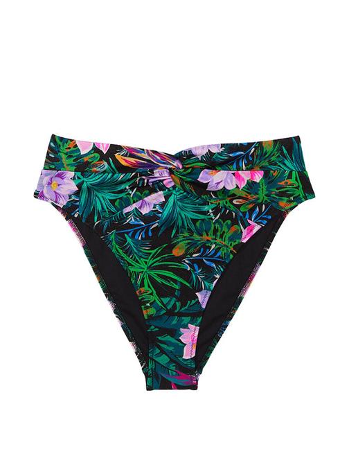 Büzgülü Yüksek Bel Cheeky Bikini Altı