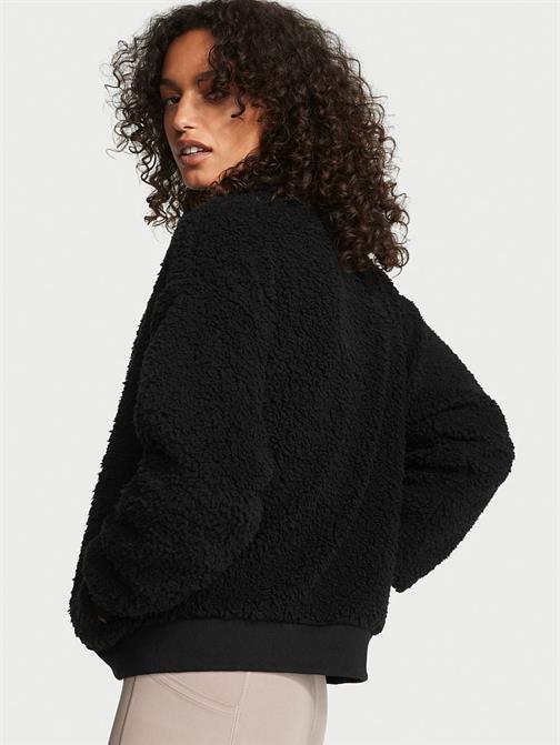 Cozy Balıkçı Yaka Fermuarlı Polar Ceket