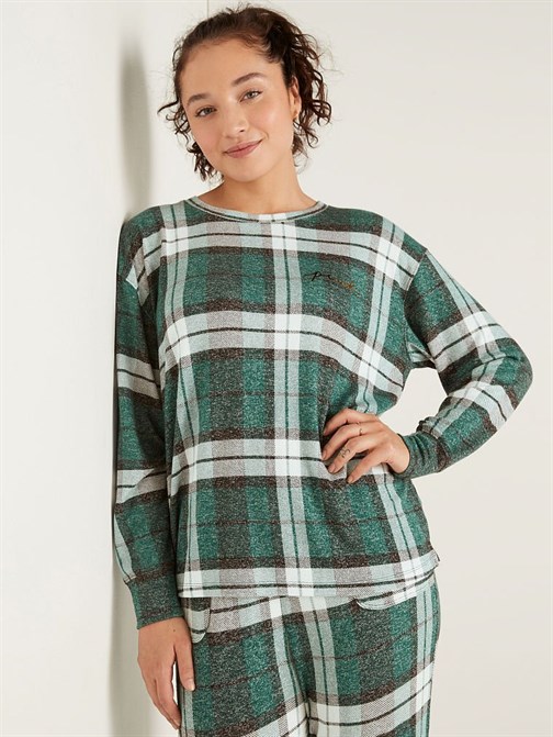 Cozy Uzun Kollu Pijama Üstü
