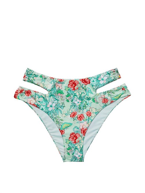 Cutout Detaylı Yüksek Bel Cheeky Bikini Altı