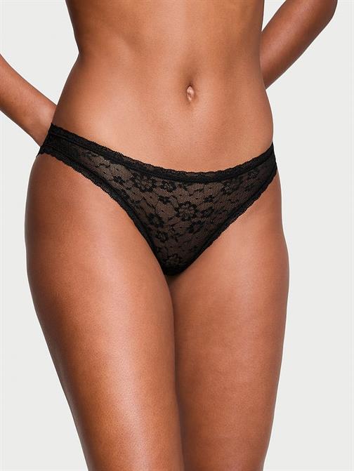 Dantelli Arkası Bağcıklı Bikini Külot