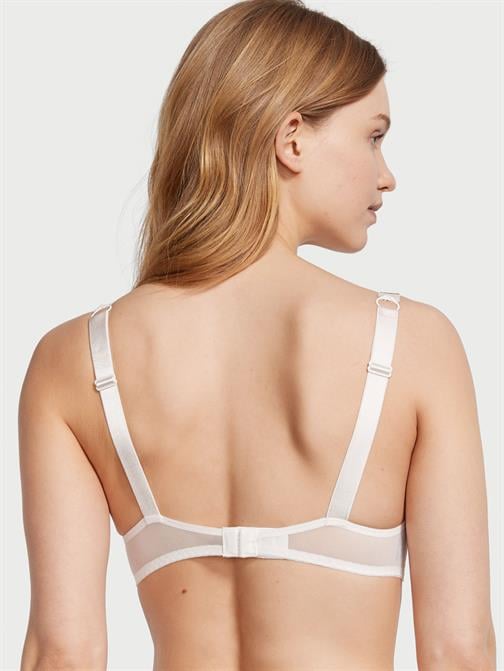 Dantelli Işıltılı Askılı Push-Up Sütyen