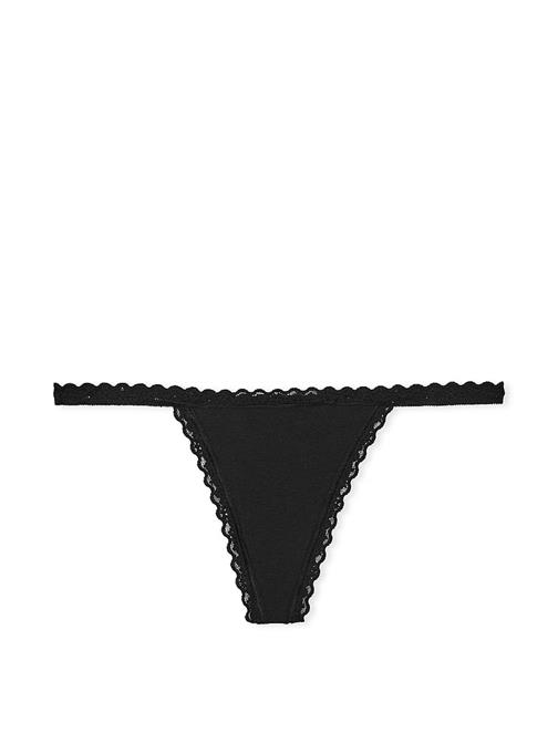Dantelli Pamuklu V-String Külot