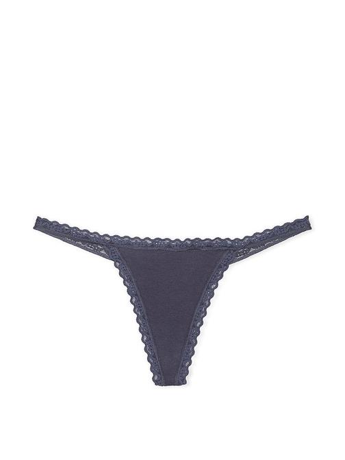 Dantelli Pamuklu V-String Külot
