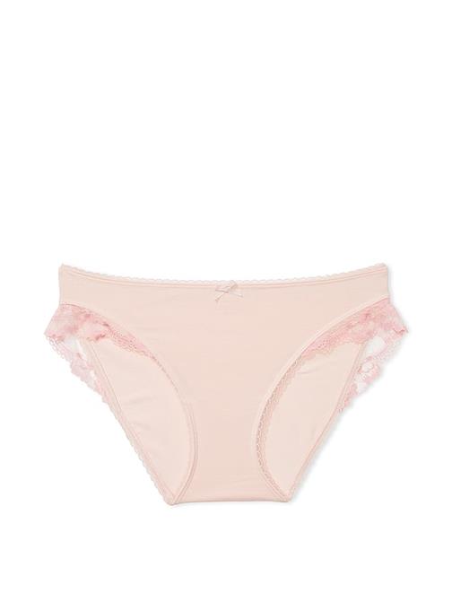 Esnek Pamuklu Dantel Kenarlı Bikini Külot